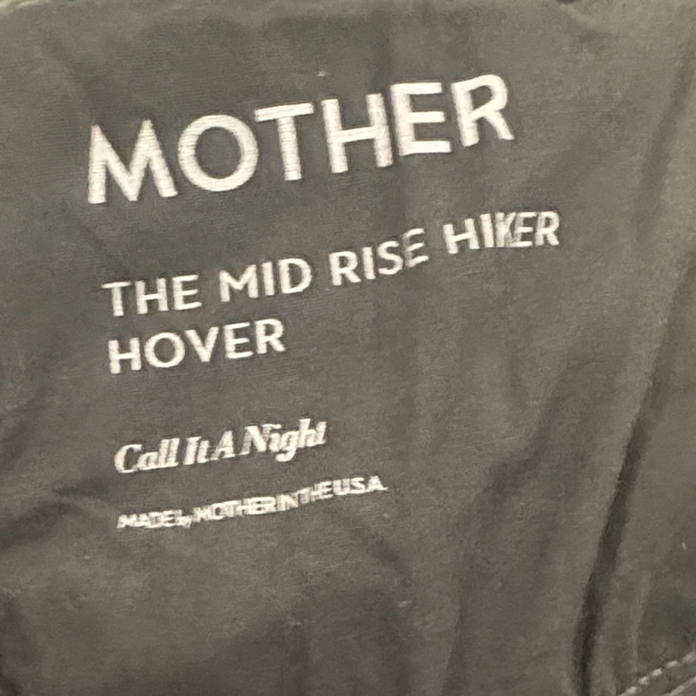 NWOT MOTHER The Mid Rise Hiker Hover Wash Call It A Night Size 31 - Picture 16 of 17